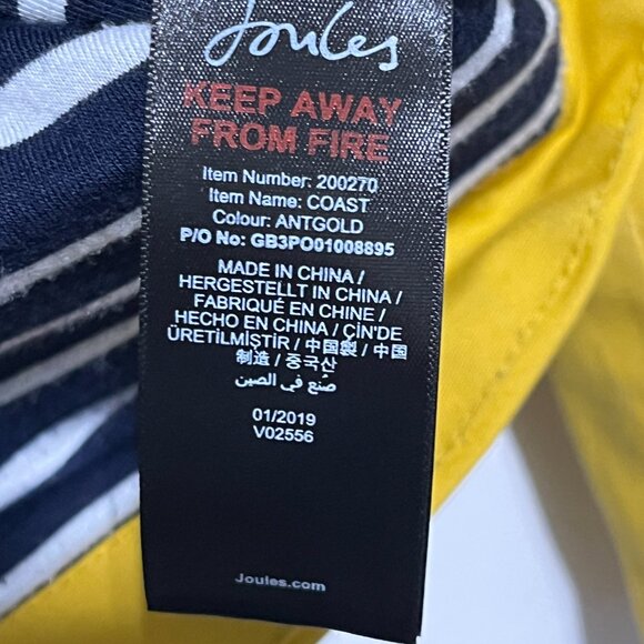 Joules Womens Right As Rain Jacket Size 2 Coastal Nautical Fisherman Harborside - Picture 7 of 12